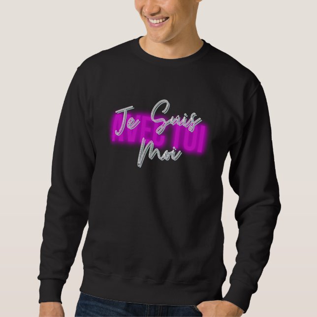 Sweatshirt Avec Toi, Je Suis Moi  Partnership Love Couples Ha (Devant)