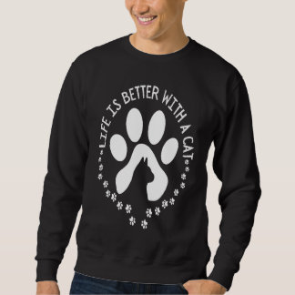 Sweatshirt avec un chat