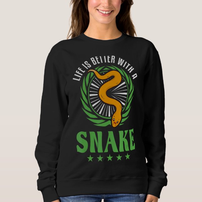 Sweatshirt Avec un serpent (Devant)