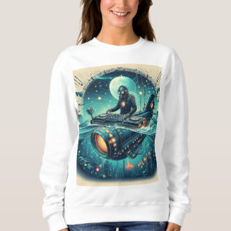 Sweatshirt Aventure avec DJ Piloting a Steampunk Submarine!