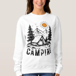 Sweatshirt Aventure Camping Montagnes, Tente & Nature