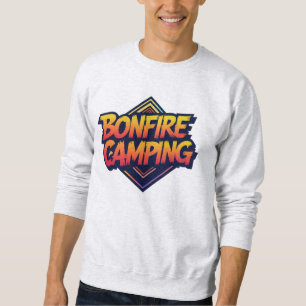 Sweatshirt 🔥 Aventure de camping au feu de joie - Rétro 80s 