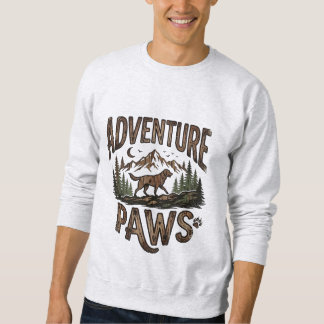 Sweatshirt Aventure Pattes - Randonnée Chien Montagne