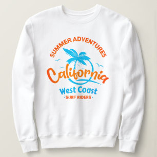 Sweatshirt Aventures estivales Californie Côte Ouest Surf Rid