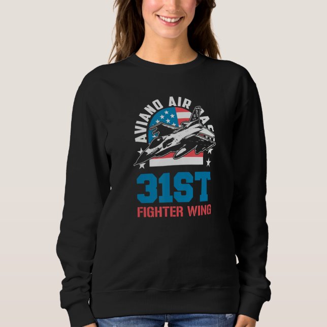 Sweatshirt Aviano Air Base 31st Fighter Wing Italy Souvenir (Devant)