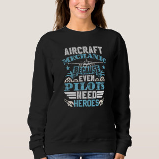 Sweatshirt Aviation Engineer Airplane Aircraft Mechanic