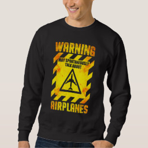 Sweatshirt Aviation Peut Parler Spontanément D'Avions _4