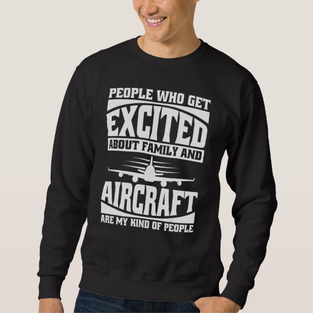 Sweatshirt Aviator Father  Aviation Fly Airplane Aircraft Pil (Devant)