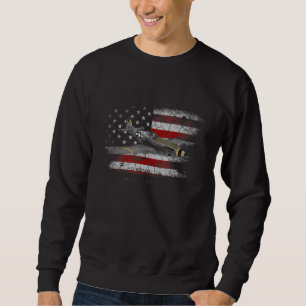 Sweatshirt Avion bombardier en piqué SBD Dauntless Drapeau Am