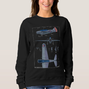 Sweatshirt Avion d'observation nord-américain O 47 Ww2 couleu