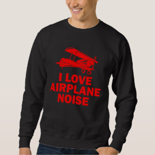 Sweatshirt Avion Pilote Avion Cool plan de bruit