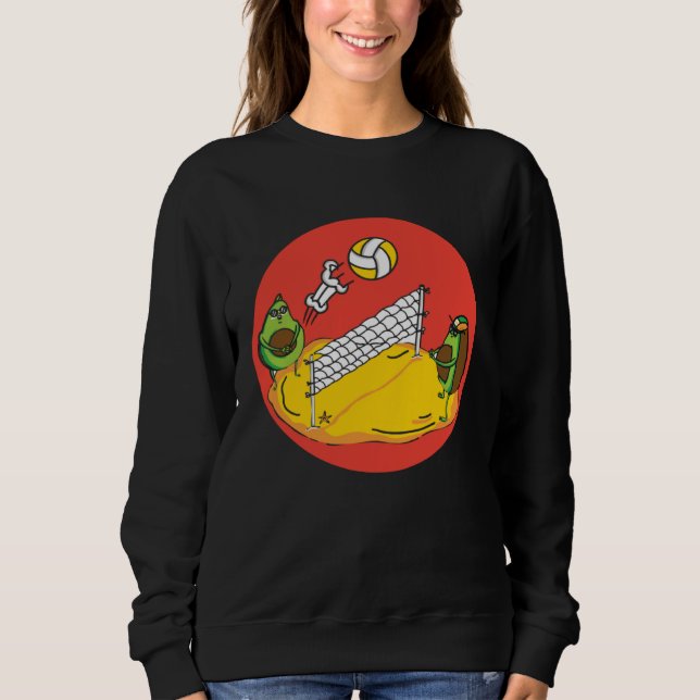 Sweatshirt Avocado  Healthy Fruit Guacamole Vegetarian Vegan  (Devant)
