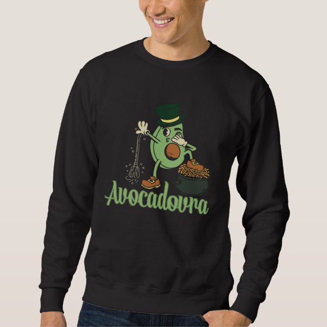 Sweatshirt Avocado  Healthy Fruit Guacamole Vegetarian Vegan  (Devant)