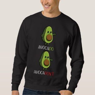 Sweatshirt Avocado Vegan Légumes Fruit Motivation