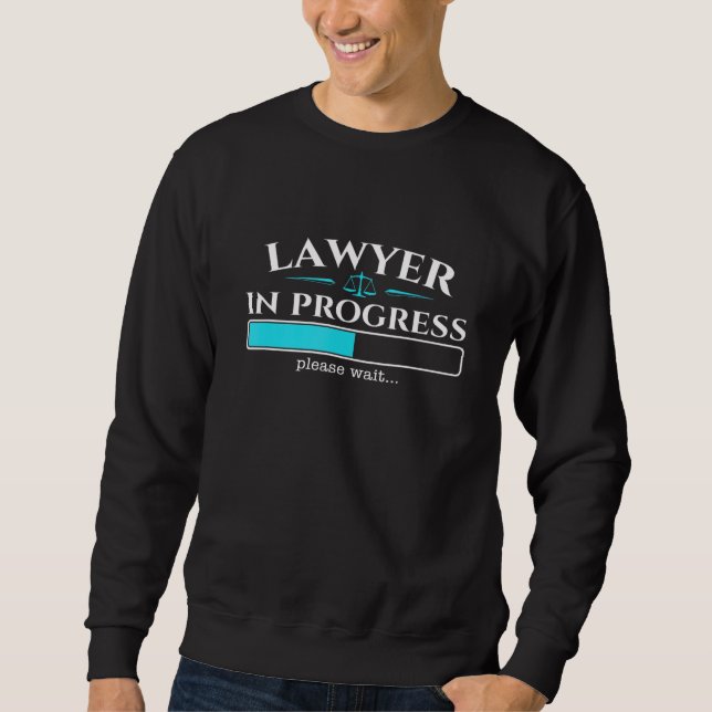Sweatshirt Avocat en cours - Diplôme d'études de droit (Devant)