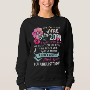 Sweatshirt Awesome Depuis 2004 18e anniversaire Je suis une f