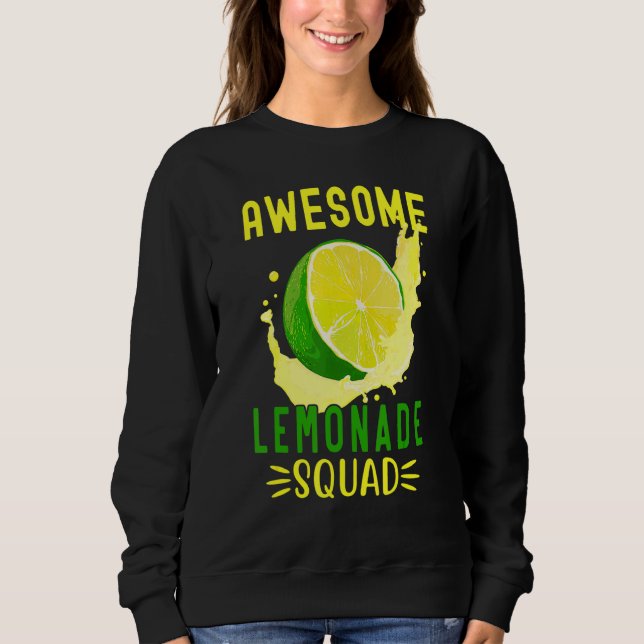 Sweatshirt Awesome Lemonade Squad For Lemonade Stand Summer V (Devant)