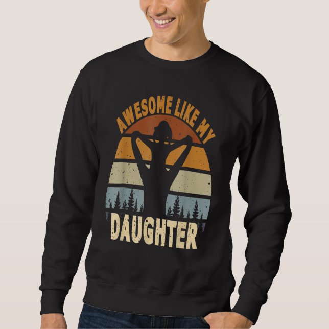 Sweatshirt Awesome Like My Daughter Retro Men Dad Fathers 9 (Devant)