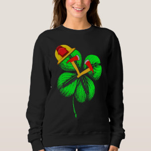 Sweatshirt Awesome Saint Patrick S Day Pompier Shamrock H