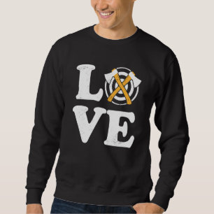 Sweatshirt Ax Jetant Cible Pratique Hatchet Jetant Spo