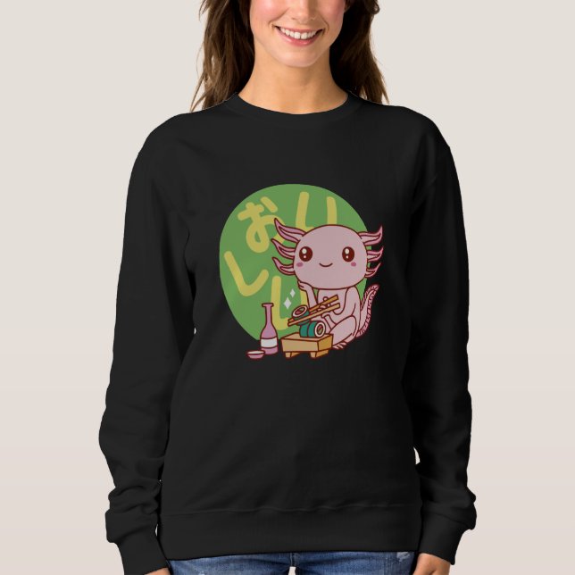 Sweatshirt Axolotl Ramen Anime Manga (Devant)