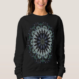 Sweatshirt Azurite et Malachite Filigree Mandala Graphisme