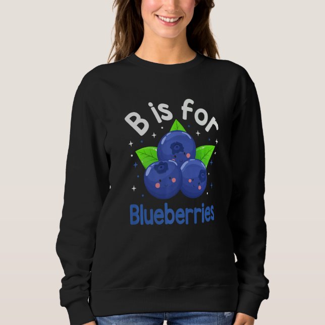 Sweatshirt B Est Pour Blueberries Blueberry Fruit Blueberry (Devant)