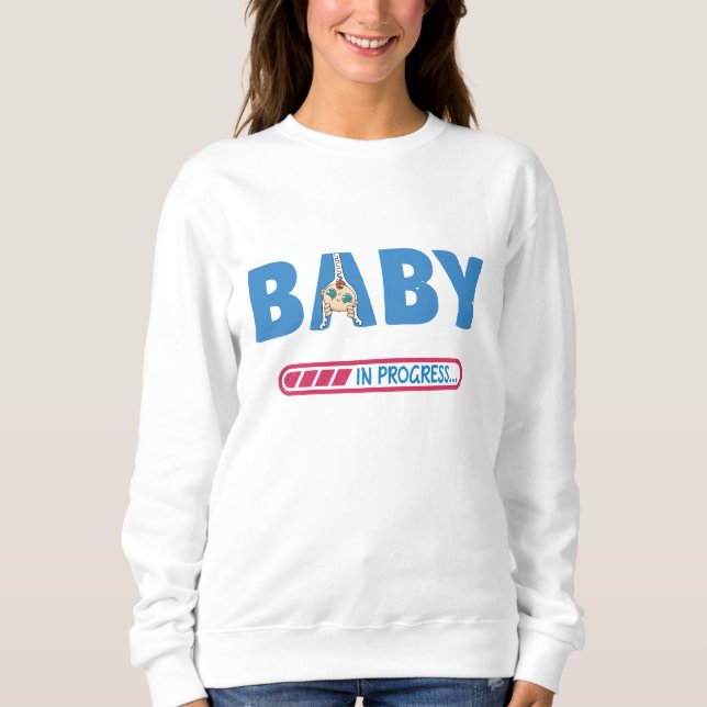 Sweatshirt Baby en cours T-shirt carte de visite (Devant)