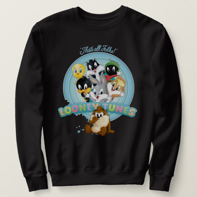 Sweatshirt Baby LOONEY TUNES™ Logo | That's All Folks (Design devant)
