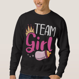 Sweatshirt Baby shower de grossesse Équipe Fille Futur Papa M