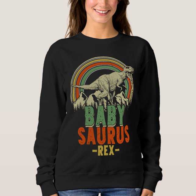 Sweatshirt Babysaurus Rex Christmas Dinosaur Matching Family (Devant)