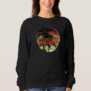 Sweatshirt Bachata Palm Sunset Design Pour Danseur