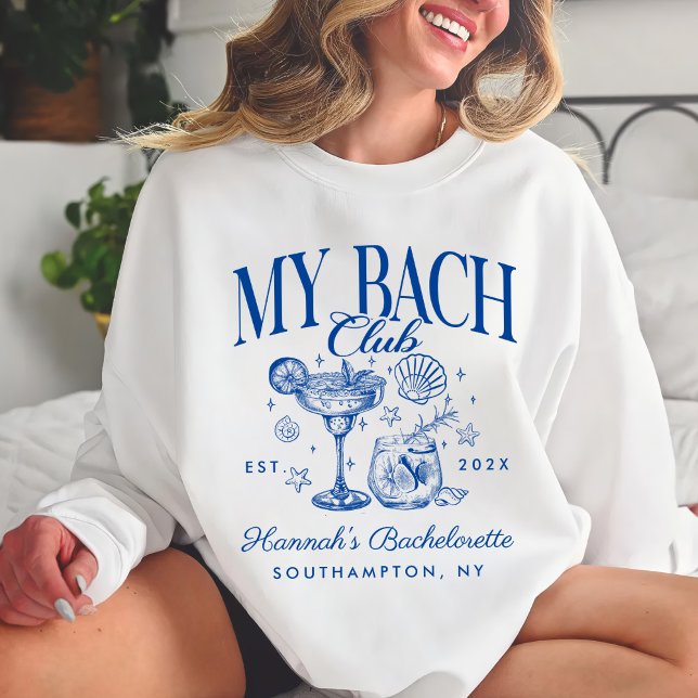 Sweatshirt Bachelorette Retro Modern Minimalist Bridesmaid (Créateur téléchargé)