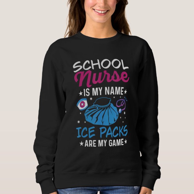 Sweatshirt Back to School nurse for a School nurse 1 (Devant)