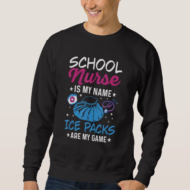 Sweatshirt Back to School nurse for a School nurse 1 (Devant)