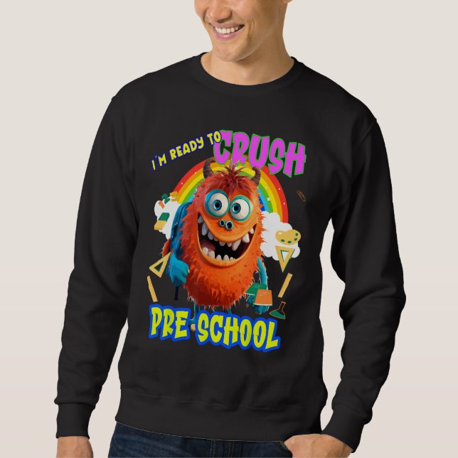 Sweatshirt Back to School Preschool (Devant)
