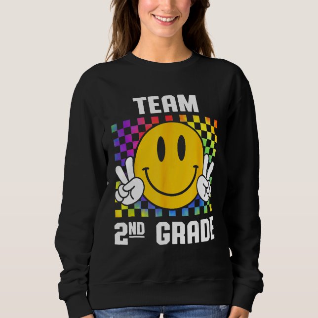 Sweatshirt Back To School Team 2nd Garde Smile Back To School (Devant)