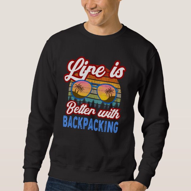 Sweatshirt Backpacking   With Backpacking  Saying (Devant)