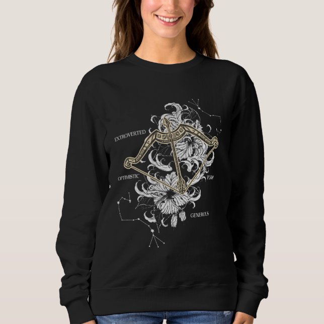 Sweatshirt Backprint Zodiac Sign Sagittarius (Devant)