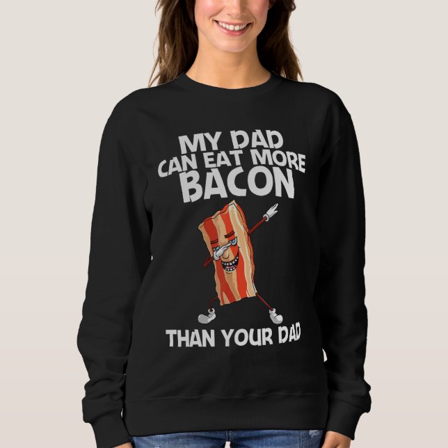 Sweatshirt Bacon Pour Hommes Femmes Bacon Bandes Foin _3 (Devant)