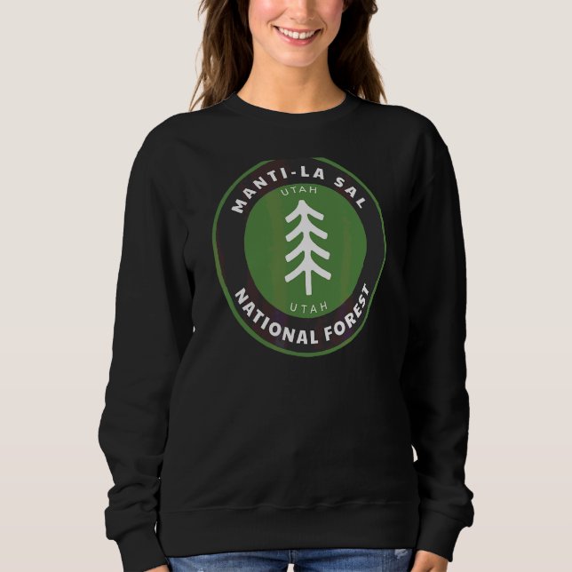 Sweatshirt Badge de la Forêt nationale de Manti La Sal Utah U (Devant)