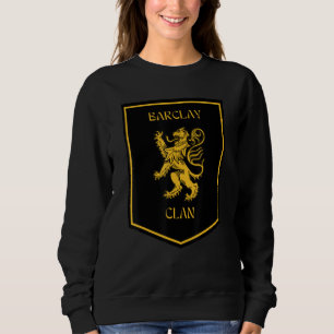 Sweatshirt Badge de la Highland Lion écossaise du clan Barcla