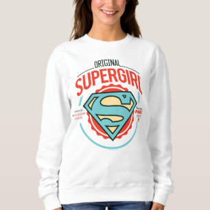 Sweatshirt Badge Vintage du logo original Supergirl
