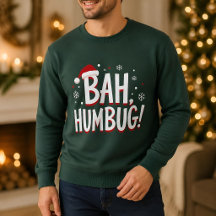 Bah Humbug Drôle Sarcastique Grincheux Noël Vacanc
