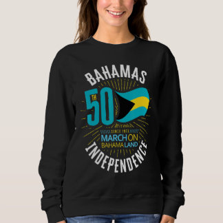 Sweatshirt Bahamas 50th Independence Bahamian Flag Nassau Bah