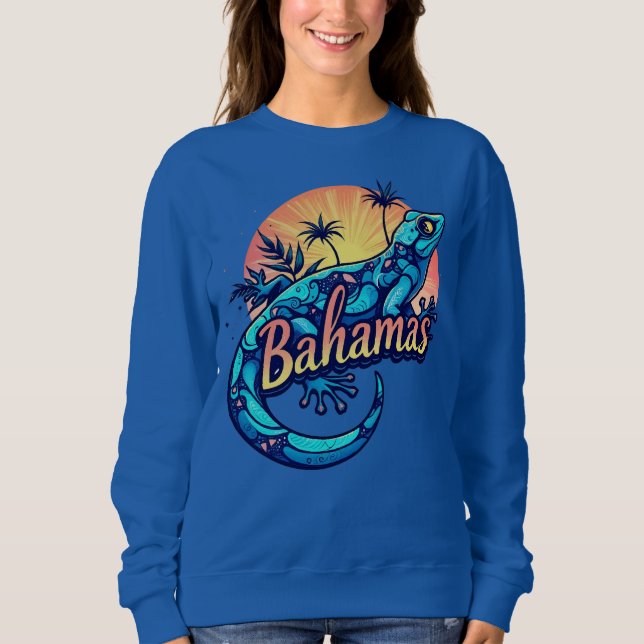 Sweatshirt Bahamas Gecko Caraïbes (Devant)
