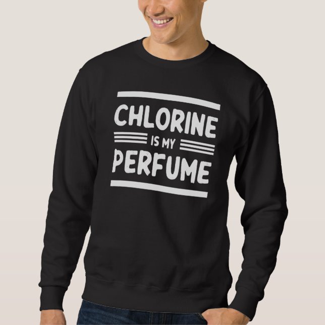 Sweatshirt Baignade Chlorine Est Mon Parfum Baignade (Devant)