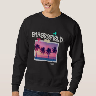 Sweatshirt Bakersfield California Retro Surfer Plage Vintage