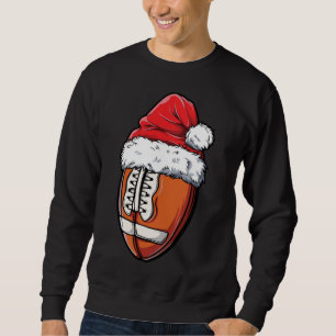 Sweatshirt Bal de football de Noël Santa Hat Xmas Équipe Spor