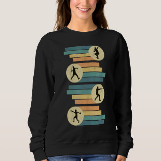 Sweatshirt Balayage De Disque Rétro Mettre Marmer Javelin Pis